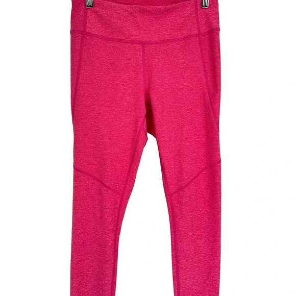 Outdoor Voices Women's Size Medium Pink Heathered Leggings 23" length - Picture 2 of 7